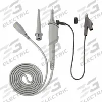 B&K PRECISION Oscilloscope Probe: 3.9 ft Cable Lg, CAT II 1000V/CAT III 600V, 10 pF – 30 pF, Gray (MPN PR250SA). Key specifications — Brand: B&K PRECISION; CAT Safety Rating: CAT III 600V; Compatible with Series: 2190E; Includes: Accessory Kit with a Sprung Hook; Manufacturer Part Number: PR250SA.