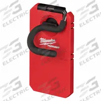 MILWAUKEE PACKOUT S-Hook: 3 13/16 in D x 2 3/4 in H x 7 3/16 in L, Metal/Polymer, Black/Red (MPN 48-22-8333). Key specifications — attr1120130: MILWAUKEE; attr1120217: Polymer; attr1120218: Black.