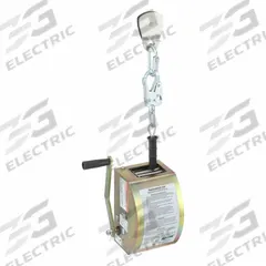 MILLER BY PIP Manhandler Winch: 350 lb Winch Wt Cap, 100 ft Cable Lg, Stainless Steel, Snap Hook (MPN 8442SS-Z7/100FT). Key specifications — Brand: MILLER BY PIP; Operation Mode: Manual; Winch Cable Material: Stainless Steel; Includes: Mounting Bracket; Confined Space Component: Winch; Harness End Connection: Snap Hook; Rated For Lifting: Materials.