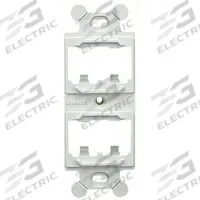 PANDUIT 106 Module Frame: Duplex, White, 4 Ports, CF1064WHY. Key specifications — Color: White; Brand: PANDUIT.