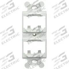 PANDUIT 106 Module Frame: Duplex, White, 4 Ports, CF1064WHY. Key specifications — Color: White; Brand: PANDUIT.