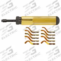 SHAVIV Deburring Tool Set: B10P/B11P/B12P/B20P/B30P Blade, Classic Aluminum Handle (MPN 155-00258). Key specifications — Brand: SHAVIV; Features: Blade Inserts Axially or Perpendicular to Handle; Blade Trade Number: B20P; Holder Trade Letter: B.