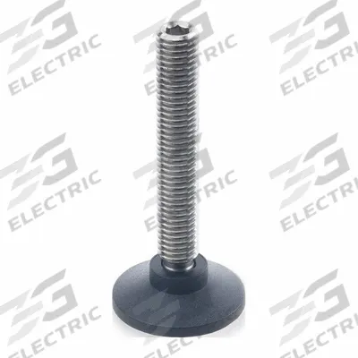 JW WINCO Male-End Leveling Mount: Swiveling Stud, 1/4"-20 Thread Size, 0.59 in - Swivel Male Leveling Mounts