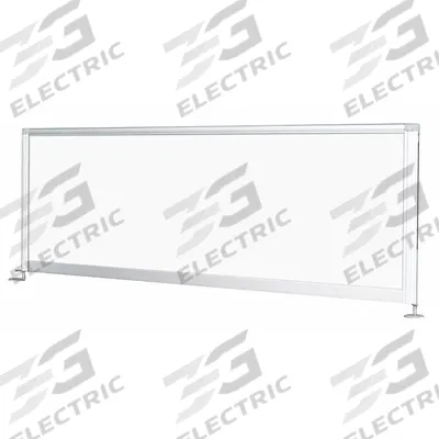 BEST-RITE Divider Panel: 17 in Overall Ht, 32 in Overall Wd, 1 in Overall Dp, White - Desktop Privacy Panels
