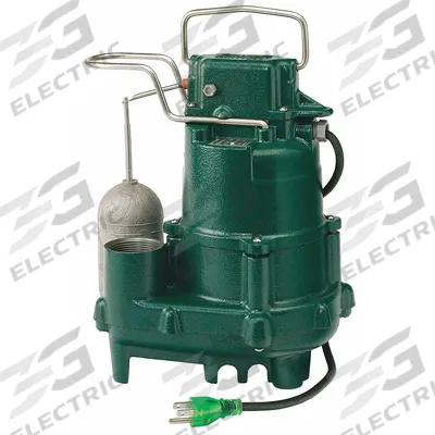 ZOELLER Submersible Sump Pump: 1/2 hp, 115V AC, 68 gpm Flow Rate @ 10' of Head - General Purpose Submersible Sump Pumps