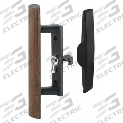 PRIME-LINE Sliding Door Lock: 2 1/8 in Lg, 2 1/8 in Wd - Recessed Handles for Sliding Doors