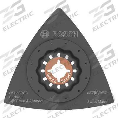 BOSCH Oscillating Scraper Blade: 3 in Blade Wd, 3 in Blade Lg, Carbide Grit - Starlock Mounted Blades