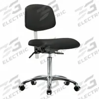 Cleanroom Task Chair: Vinyl, Armless, Ht Range 21 1/2 in to 29 in, 18 1/2 in Seat Wd, 17 in Seat Dp (MPN BR-NCR-VMBCH-CR-T0-A0-NF-CC-8540). Key specifications — Foot Support: No; Back Tilt Backward: 13.5°; Back Tilt Forward: 10.5°; Base Material: Aluminum; Brand: APPROVED VENDOR; Product Type: Cleanroom Task Chair; Cleanroom Class: ISO 5; ESD-Safe: Not ESD Safe.