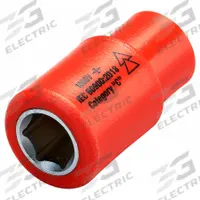 ITL Insulated Socket: 1/4 in Drive Size, 11 mm/7/16 in Socket Size, 1 5/8 in Overall Lg, 6-Point (MPN 07214). Key specifications — attr1204321: Not Tether Capable; attr1204320: Chrome; attr1204316: ITL.