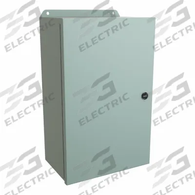 HAMMOND Electrical Enclosure: Steel, 16 in x 10 in x 6 in, NEMA 12/13/3R/4, w/Panel - Steel Washdown Enclosures
