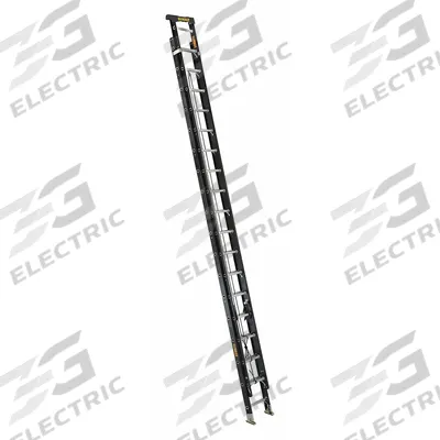 DEWALT Extension Ladder: 36 ft Ladder Size, Fiberglass, 300 lb Load Capacity, 79 lb Wt - Non-Conductive Fiberglass Extension Ladders