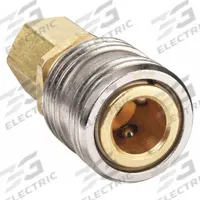 HANSEN Quick Connect Hose Coupling: 1/4 in Body Size, 3/8 in Hose Fitting Size, 3/8"-18 Thread Size (MPN 1200). Key specifications — Brand: HANSEN; Thread Size: 3/8"-18; Coupling Locking Type: Sleeve; Hose Fitting Gender: Female.