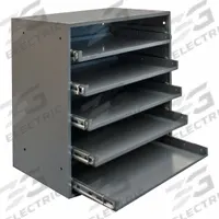 Sliding Drawer Cabinet Frame: 20 1/2 in x 12 1/2 in x 21 in, For 5 Drawers, Gray, Bearing (MPN 305B-95). Key specifications — Cabinet Color: Gray; Stackable: Yes; Brand: DURHAM MFG.