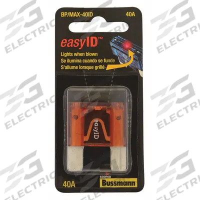 BUSSMANN Automotive Fuse: MAX Series, Fast-Acting, 40 A, 32 V DC - Fast-Acting Fuses