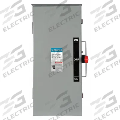 Siemens Safety Switch: Non-Fusible, 100 A, Single Phase, 240V AC, Galvanized Steel - Non-Fusible Safety Switches