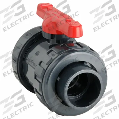 ASAHI Manual Two-Way Ball Valve: 2 in, PVC, Straight, 230 psi Max. Pressure (CWP) - PVC Ball Valves