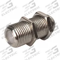 VITEK Audio/Video Adapter: (1) F-Type Female x (1) F-Type Female Adapter, Max. 1,000 MHz, 10 PK (MPN VT-F-BARREL10). Key specifications — Product Type: Audio/Video Adapter; Manufacturer Part Number: VT-F-BARREL10; Color: Silver; Brand: VITEK; End 1 Connection Type: F-Type Female; End 2 Connection Type: F-Type Female.