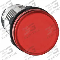 SCHNEIDER ELECTRIC Pilot Light: 22 mm Panel Mounting Hole Dia, LED, Red, XB7 (MPN XB7EV04MP). Key specifications — Brand: SCHNEIDER.