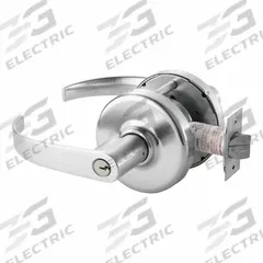 CORBIN Door Lockset: Office Lever Locksets, Chrome, ADA Compliant (MPN CLX3393 PZD 626). Key specifications — attr1024149: Not Ligature-Resistant; attr1011488: CORBIN; attr1024446: F92; attr1011524: No Message; attr1011506: Princeton Lever; attr1011485: Yes; attr1059461: Satin Chromium-Plated.