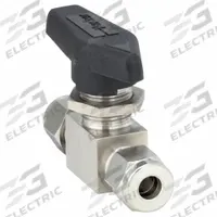 PARKER Manual Two-Way Ball Valve: 1/4 in, 316 Stainless Steel, Straight, Compression x Compression (MPN 4A-MB4LPFA-SSP). Key specifications — Brand: PARKER; Handle: Lever.