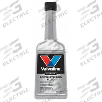 VALVOLINE Power Steering Fluid: 12 fl oz Container Size, Conventional (MPN VV500). Key specifications — Manufacturer Specifications: GM 1050017 (Spec 9985010); Brand: VALVOLINE; Features: Prevents Foaming; Base Formulation: Conventional.
