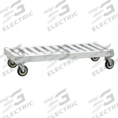 NEW AGE INDUSTRIAL Mobile Base: 36 in x 24 in x 9 3/8 in, 800 lb Load Capacity, Plate Caster (MPN 50310). Key specifications — attr41802: Plate Caster; attr41796: (2) Rigid Casters; (2) Swivel Casters; attr41794: Polyurethane; attr33579: NEW AGE INDUSTRIAL.