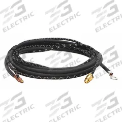 MILLER ELECTRIC Power Cable: 12 1/2 ft, 2-Piece, Braided Rubber, 57Y01-2. Key specifications — Reference Number: 57Y01-2; Cable Material: Braided Rubber; Brand: MILLER ELECTRIC.