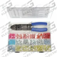 GRAINGER Wire Terminal Kit: 271 Pieces, 22 AWG – 10 AWG Wire Sizes, All-in-One Terminal Tool (MPN 24C971). Key specifications — Manufacturer Part Number: 24C971; Brand: GRAINGER; Includes: (15) 24C781; Tool Included: All-in-One Terminal Tool.