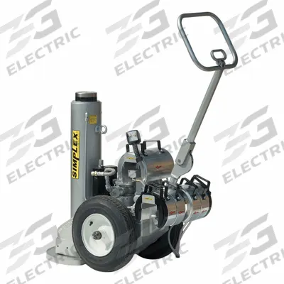 SIMPLEX Lifting Jack: Steel, Air, 200 ton Load Capacity, 1 in Min Lift, 37 in Max Lift - High-Tonnage Wheeled Jacks