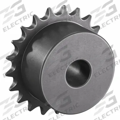 TRITAN Roller Chain Sprocket: One-Sided Hub, For Single Strands, 06B, 21 Teeth - Size 06B Plain-Bore Roller Chain Sprockets