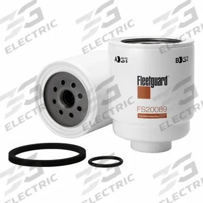 FLEETGUARD Automotive Fuel Filter: 13 7/16 in Overall Lg, 4 1/4 in Outside Dia - Spin-On Fuel/Water Separators