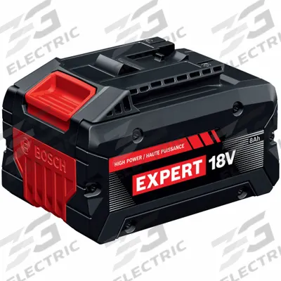 BOSCH Battery: Bosch 18V, 8 Ah, Battery Included, Tabless - Bosch Cordless Tool Batteries