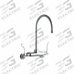 ELKAY Handle-Operated Faucet: Elkay®, Brass, Widespread, Wall, 2 Mounting Holes, 1.5 gpm Flow Rate (MPN LK945GN08T4T). Key specifications — Series: Elkay®; Brand: ELKAY.