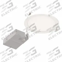SYLVANIA Round Slim Microdisk: 6 in Dia, 1,200 lm, 2700K, 14 W, 120V AC, 7/8 in Overall Ht, White (MPN LEDMD6R3A1200ST9SC3WH 6/CS 1/SKU). Key specifications — Trim Color: White; LED Replacement For: 23W CFL; Dimmable: Yes; Color Temperature: 2700K; Brand: SYLVANIA; Voltage: 120V AC.