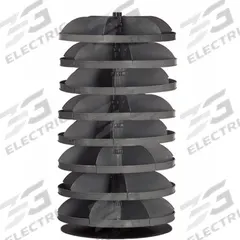 DURHAM MFG Revolving Storage Bin: 65 1/2 in x 34 in, 8 Levels, Flat Bottom, 5 Bins per Level (MPN 1308-95). Key specifications — attr37708: Hardware; attr37693: DURHAM MFG.