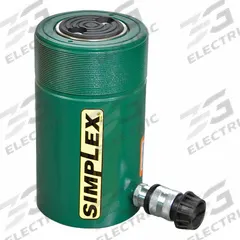 SIMPLEX Cylinder: Single Acting, 55 ton Nominal Capacity, 4 in Nominal Stroke Lg, Steel (MPN R554). Key specifications — attr98927: SIMPLEX.
