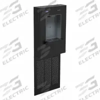 SLOAN Bottle Filling Station: On-Wall, 8 gph @ 50°F, Galvanized Steel, Black, 51 3/8 in Overall Ht (MPN DRS100-FIL-REF-BLK). Key specifications — Housing Material: Galvanized Steel; Brand: SLOAN; Chilling Capacity: 8 gph @ 50°F.
