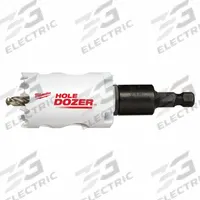 MILWAUKEE Hole Saw: 1 3/8 in Saw Dia., 3/5 Teeth per Inch, 1 5/8 in Max. Cutting Dp, Bi-Metal (MPN 49-56-9671). Key specifications — attr1098070: 3/5; attr1098087: MILWAUKEE; attr1098073: 5/8"-18.