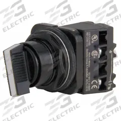 SIEMENS Selector Switch: 30 mm Panel Mounting Size, 2 Positions, Short Lever, 1NO, Metallic (MPN 52SX2AABK1). Key specifications — AC Contact Rating: 10 A @ 600 V; Action: Maintained/Maintained; Cam: A; DC Contact Rating: 5 A @ 600 V; Hazardous Location Specification: Not Rated; Operator Head Material: Plastic; Operator Head Type: Short-Handled Knob; Operator Illumination: Non-Illuminated.