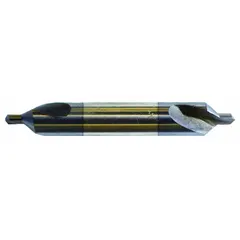KEO Center Drill: Plain Type, #5/0, 82°, 1 1/4 in Overall Lg, AlTiN Coated High Speed Steel (MPN 906-001-976). Key specifications — Brand: KEO; End Type: Double End.