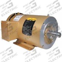 BALDOR General Purpose Motor: C-Face Mount, Totally Enclosed Fan Cooled, 2 hp, 230/460V AC (MPN CEM3555T). Key specifications — Brand: BALDOR; Nameplate Voltage @ 60 Hz: 230/460V AC; Full Load Current @ 60 Hz: 5/2.5 A; Nameplate RPM @ 60 Hz: 1,800 RPM; Motor Enclosure: TEFC.