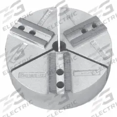 HURON Lathe Jaw: Round, Serrated, Aluminum, For 10 in Chuck, 4 in Ht (MPN AKT10EHFG). Key specifications — Brand: HURON; Mounting Bolt Size: M12.