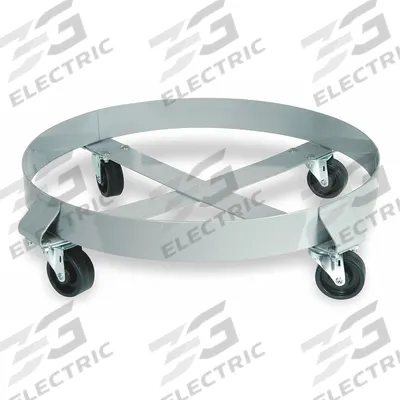 APPROVED VENDOR Drum Dolly: 1,000 lb Load Capacity, For 55 gal Container Capacity, Round - Cross-Brace Drum Dollies with Support Ring
