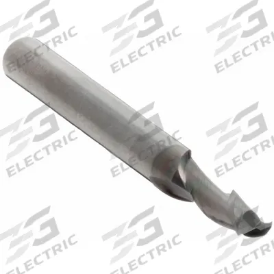 CLEVELAND Square End Mill: Carbide, AlCrN Coated, 2 Flute, 1/16" Mill Dia, 3/16" LOC - Pencil-Neck Carbide Square End Mills