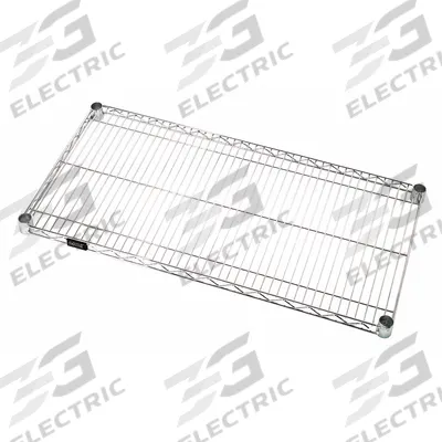 QUANTUM STORAGE SYSTEMS Metal Shelving: 36 in x 18 in, 1 Shelves, Split Sleeve - Wire Shelves for Dry Use