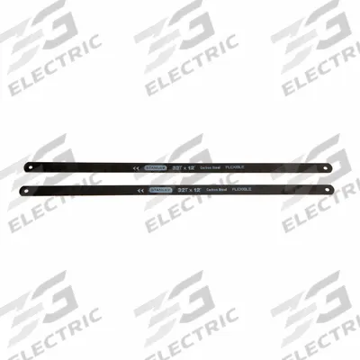 STANLEY Hacksaw Blade: 12 in Blade Lg, Steel, 32, 1/2 in Blade Wd, 0.03125 in Blade Thick - General Purpose Hacksaw Blades