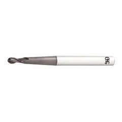 OSG Ball End Mill: Carbide, TiAlN Coated, 2 Flute, 8 mm Mill Dia, 14 mm LOC, 120 mm OAL (MPN HP418-3151)
