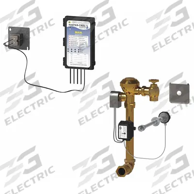 MASTER-TROL Penal System Toilet Retrofit Kit: 9 7/8 in Main Module Overall - Water Management System for Institutional Combination Units