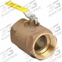 APOLLO Manual Two-Way Ball Valve: 3 in, Bronze, Straight, FNPT x FNPT, 600 psi Max. Pressure (CWP) (MPN 7010010). Key specifications — Brand: APOLLO; Handle: Lever.