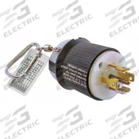 HUBBELL WIRING DEVICE-KELLEMS Circuit Tester: 0.5 V AC to 208 V AC, L21-20P, CAT I 120/208V, Light (MPN HBL3PT2511). Key specifications — Load Current: 30 A; Brand: HUBBELL WIRING DEVICE-KELLEMS; CAT Safety Rating: CAT I 120/208V.
